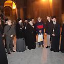 Патријарх и чланови Синода посетили храм Светог Саве 