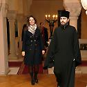 Minister of Justice Nela Kuburovic received by the Serbian Patriarch