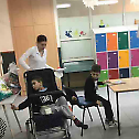 Bishop Maxim visits Belgrade Elementary School and Hospital for Cerebral Palsy