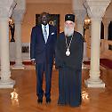 A high officer of the United Nations received by the Serbian Patriarch