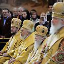 Primate of the Russian Orthodox Church celebrates Divine Liturgy on the Sunday of Orthodoxy at the Cathedral of Christ the Saviour in Moscow