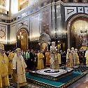 Primate of the Russian Orthodox Church celebrates Divine Liturgy on the Sunday of Orthodoxy at the Cathedral of Christ the Saviour in Moscow