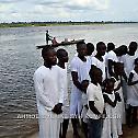 Mass baptism celebrated in Congo River