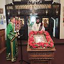 Patriarch serves in the church of Holy Trinity