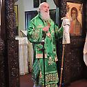 Patriarch serves in the church of Holy Trinity