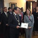 The highest church medal for the President of Cyprus