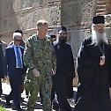 Епископ Теодосије са командантима НАТО-а и КФОР-а