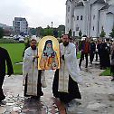  Епископ Милутин осветио икону Светог Нектарија Егинског