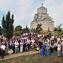 Мошти Светог Арсенија Сремца у манастиру Косијереву 