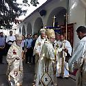 Евхаристијско сабрање у румунском манастиру Арад Гај