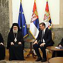 Patriarchs John and Irinej received by the Serbian President Vucic
