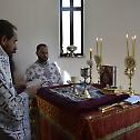 Oсвећење aнтиминса у манастиру Медној 