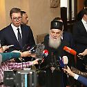 Serbian State leadership received in audience by the Serbian Patriarch