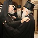 Archbishop of Cyprus Kyr Chrysostom in the Serbian Patriarchate