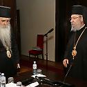 Archbishop of Cyprus Kyr Chrysostom in the Serbian Patriarchate