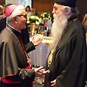 Епископи Иринеј и Исихије на прослави 6-годишњице избора папе