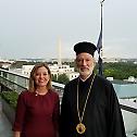 Bishop Irinej meets U.S. Secretary of State Pompeo and Ambassador Brownback 