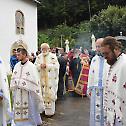 Bishop Jovan of Sumadija celebrates in Nikolja Monastery