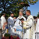 Bishop Teodosije liturgized in a renovated monastery