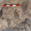 1,500-year-old mosaic depicting Jesus feeding the 5,000 with five loaves of bread is uncovered at a church near the Sea of Galilee