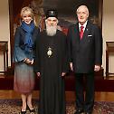 Patriarch Irinej receives Mr. Brian and Mrs. Milica Mulroney 