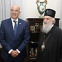 Serbian Patriarch receives Greek Minister of Foreign Affairs
