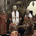 Епископ мохачки Исихије на литургијском сабрању у Прагу