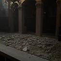 Earthquake damaged  the Zagreb  Orthodox Cathedral Church