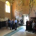 Литургија и крштење у манастиру Пакри