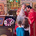  Bishop Irinej celebrates the Elevation of the Cross in Elizabeth