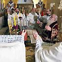 Митрополит Хризостом служио свету Литургију и помен на гробу патријаха Иринеја у крипти храма Светог Саве