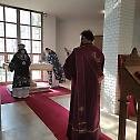 Пређеосвећена Литургија у петак прве недеље поста у Сентандреји