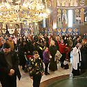 The Liturgy in the church of Saint Sava in the Vracar district, Belgrade
