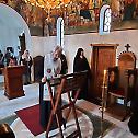 Владика Јован читао је Велики канон Светог Андрије Критског у манастиру на Липару