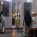 Литургијско сабрање у Светоархангелском манастиру у Ковиљу