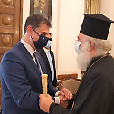 Warm Welcome to the Minister of Tourism Mr. Theoharis by the Alexandrian Primate