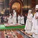 Патријарх Кирил началствовао Васкршњим службама у храму Христа Спаситеља