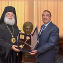 The Governer of Aleksandria awarded The Gold key to The City to The Patrirch Theodoros 