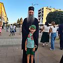 Patriarch with children and residents of Doboj