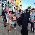Patriarch with children and residents of Doboj