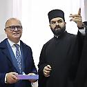 Заменик градоначелника Београда г. Горан Весић посетио Богословију Светог Саве