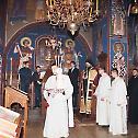 Епископ Јустин на слави владике Никодима