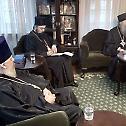 Patriarch Porfirije receives in audience a DECR representative and a delegation of the Foundation for the Support of Christian Culture and Heritage 