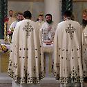Bishop Jerotej celebrated the Holy Liturgy in the Saint Sava Cathedral