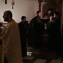 Епископ Јеротеј на великопосном вечерњем у параклису Богословског факултета