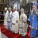 Serbian Patriarch Porfirije handed the Tomos confirming the autocephaly of the Macedonian Orthodox Church – Archdiocese of Ohrid to Archbishop Stefan (English, Greek, Russian)