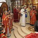 Patriarch Irinej at Russian church in Belgrade