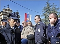 Протест српских полицајаца у Грачаници